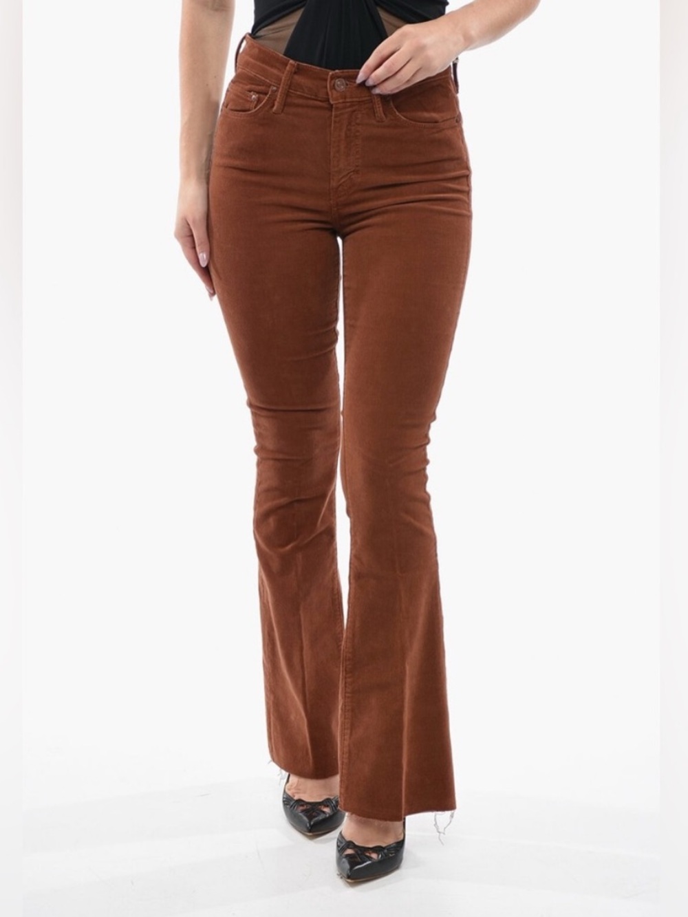 MOTHER,The Weekender Fray Slim Straight Jeans . Soft corduroy . - Picture 3 of 15